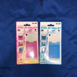 Stick on wallets-  stick to your phone-  2 for 1